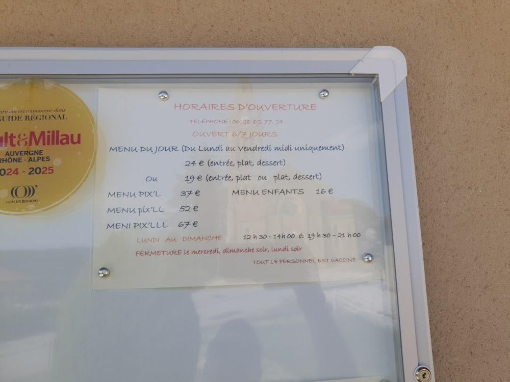 Restaurant Pix'L - Menu Image 4